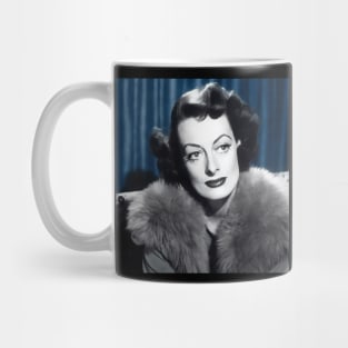 Pensive Joan Crawford looking to side Mug